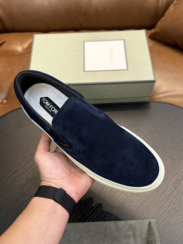 TOM FORD 캠브리지 가죽 로우탑 스니커즈 001-226455