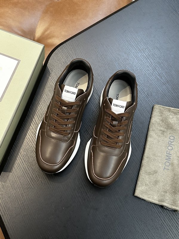 TOM FORD Cambridge 스웨이드 로우탑 스니 001-226525