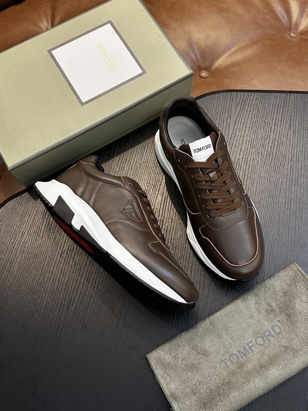 TOM FORD Cambridge 스웨이드 로우탑 스니 001-226525