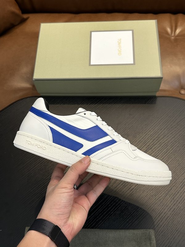 TOM FORD 가죽 로우탑 스니커즈 001-226534