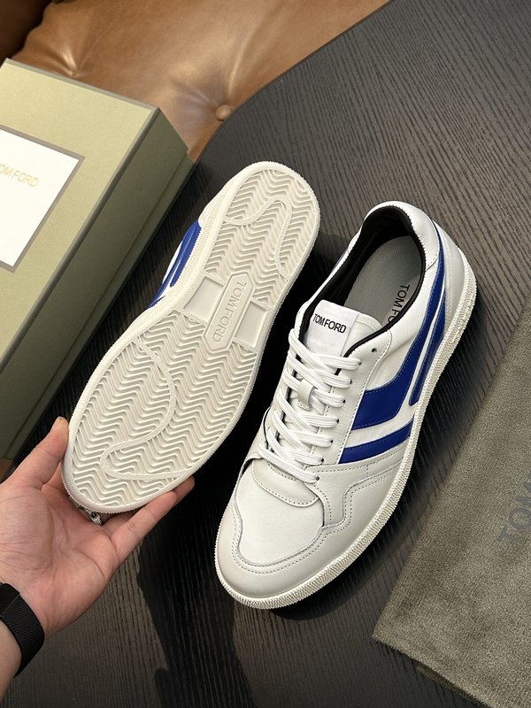 TOM FORD 가죽 로우탑 스니커즈 001-226534
