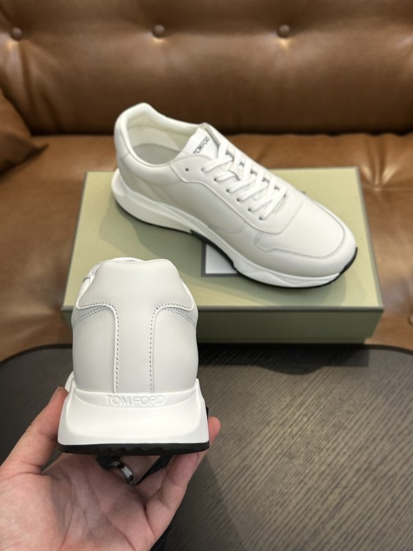 TOM FORD Cambridge 가죽 로우톱 스니커즈 001-226535