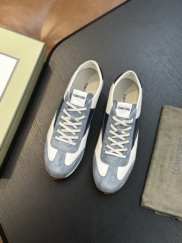 TOM FORD Cambridge 가죽 로우탑 스니커즈 001-226551