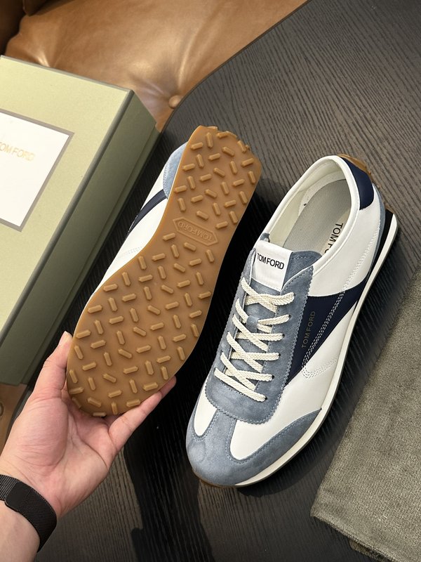 TOM FORD Cambridge 가죽 로우탑 스니커즈 001-226551