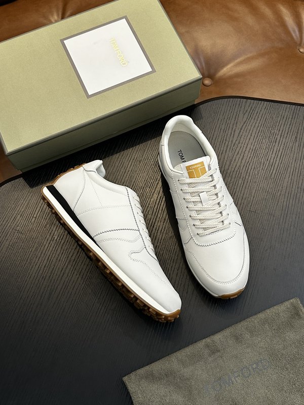 TOM FORD 가죽 로우탑 스니커즈 001-226575