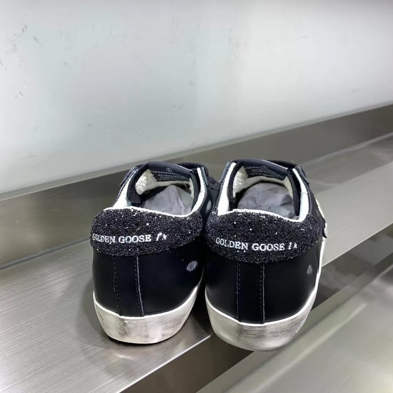 GGDB 블랙 슈퍼스타 슈즈 001-226587