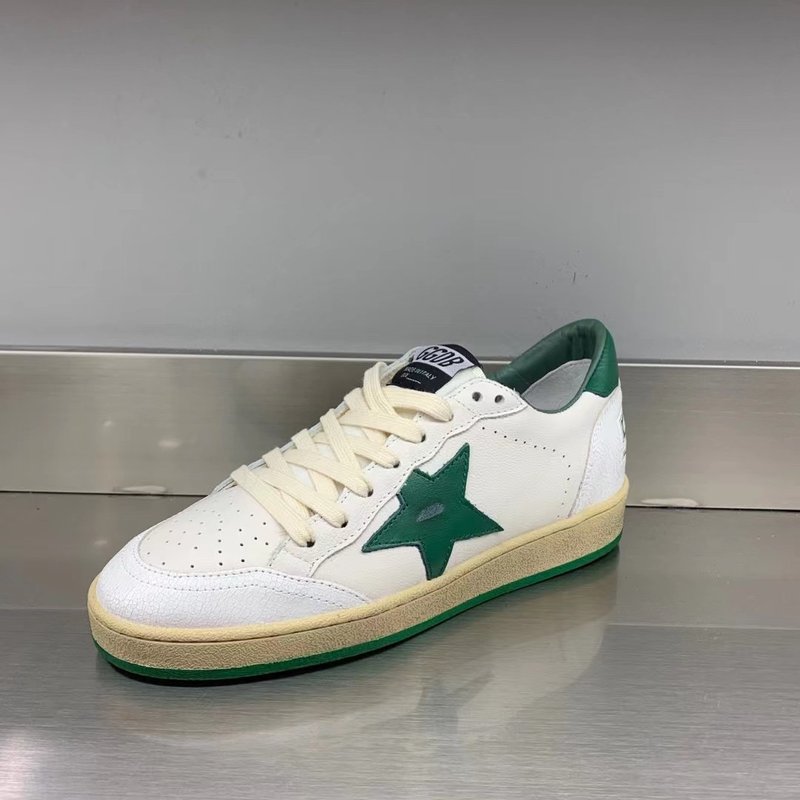 골든구스 볼스타 화이트 그린 스니커즈 001-226652