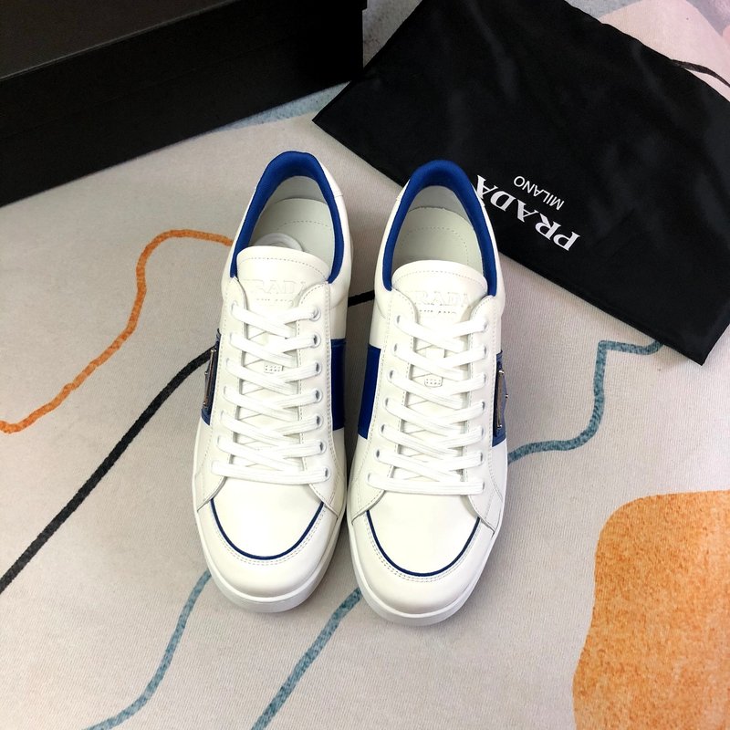 PRADA 화이트 블루 슈즈 001-226982