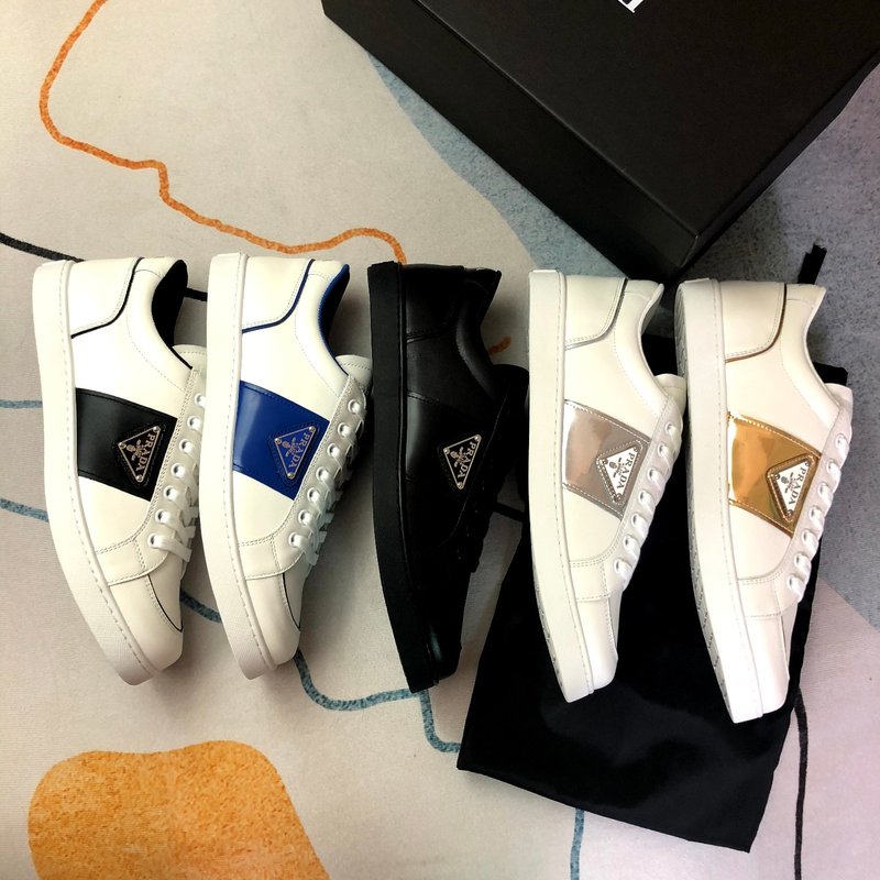 PRADA 화이트 블루 슈즈 001-226982