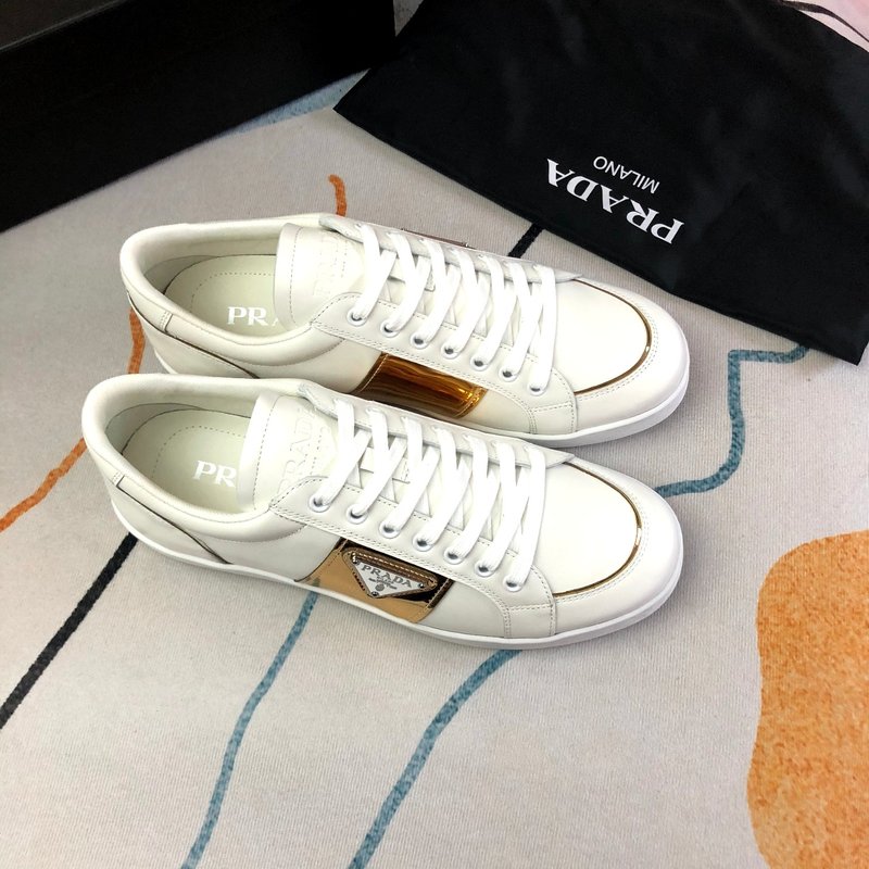 PRADA 프라다 화이트 골드 컬러 슈즈 001-226984