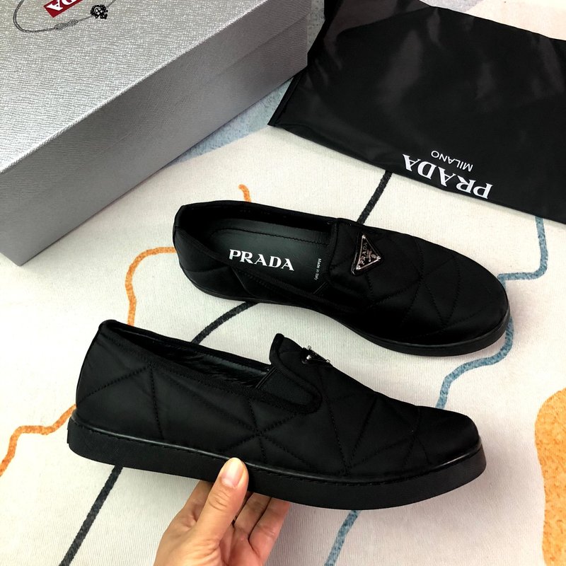 프라다 블랙 패브릭 슈즈 001-226991