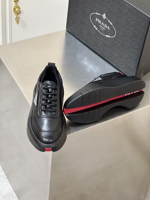 Prada 남성 3D 콘셉트 두꺼운 밑창 캐주얼슈즈 001-227018