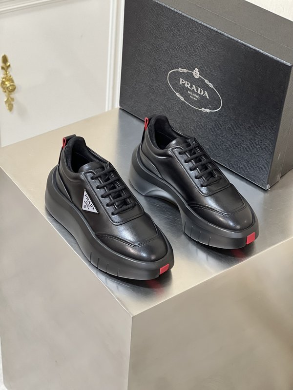 Prada 남성 3D 콘셉트 두꺼운 밑창 캐주얼슈즈 001-227018