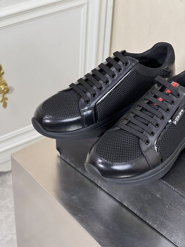 Prada 남성 가죽 두꺼운 바닥 운동화 001-227146
