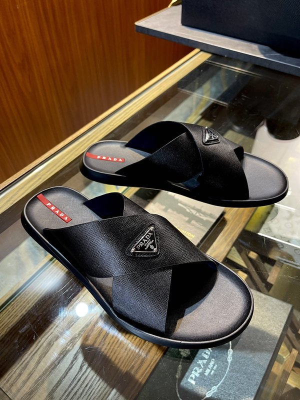 PRADA  남성 소가죽 슬리퍼 001-227149