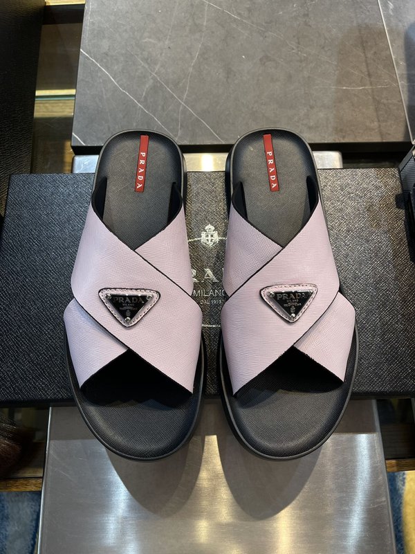 PRADA  남성 소가죽 슬리퍼 001-227149