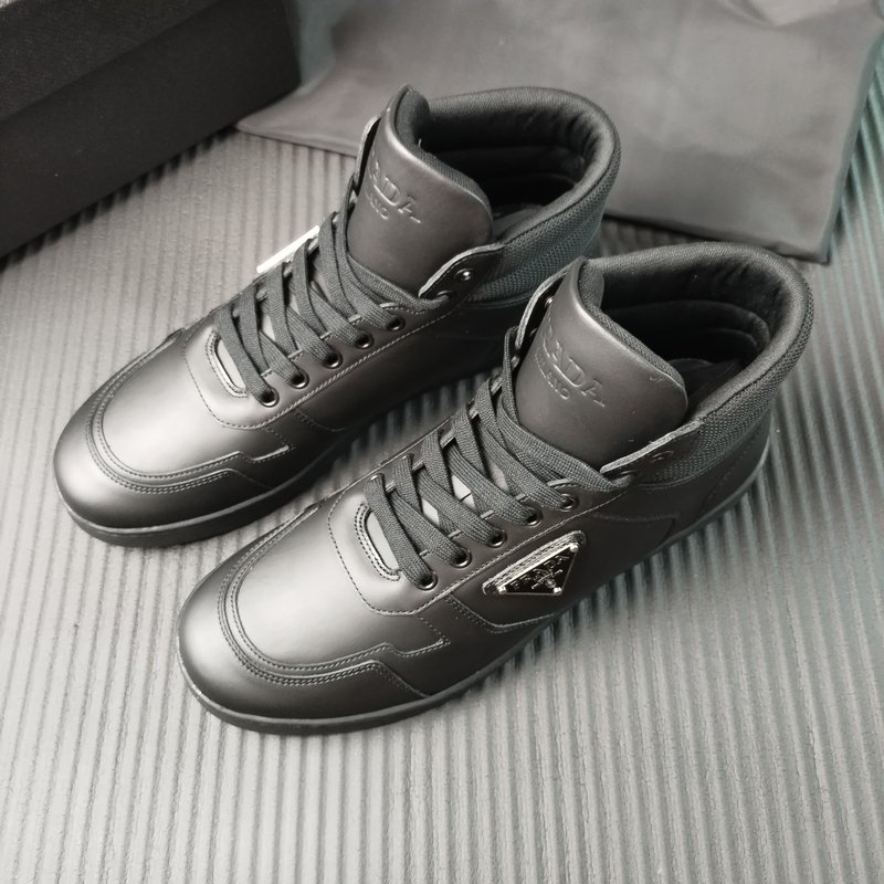 PRADA 신규 화이트 가죽 신발 001-227163