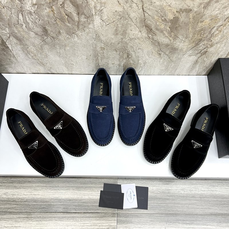 프라다 Prada 신규 스웨이드 가죽 슈즈 001-227206