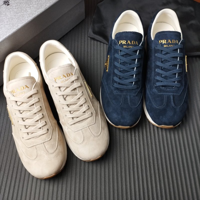 프라다 PRADA 앱리콧 스웨이드 슈즈 001-227217
