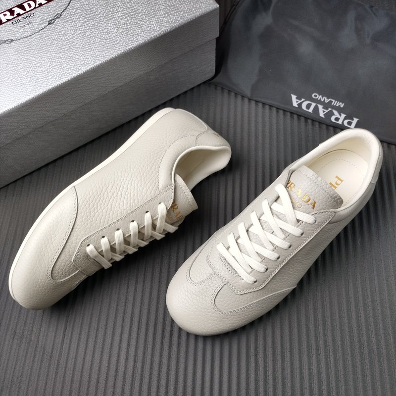 PRADA 프라다 그레이 가죽 신발 001-227218