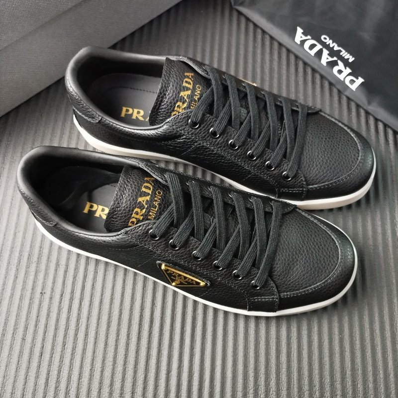 PRADA 프라다 블랙 가죽 신발 001-227221