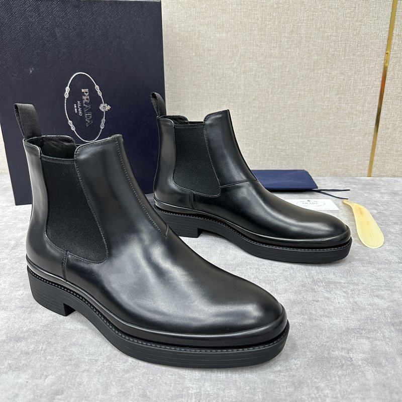 프라다 PRADA 남성 광택 체ลซี 부츠 001-227317