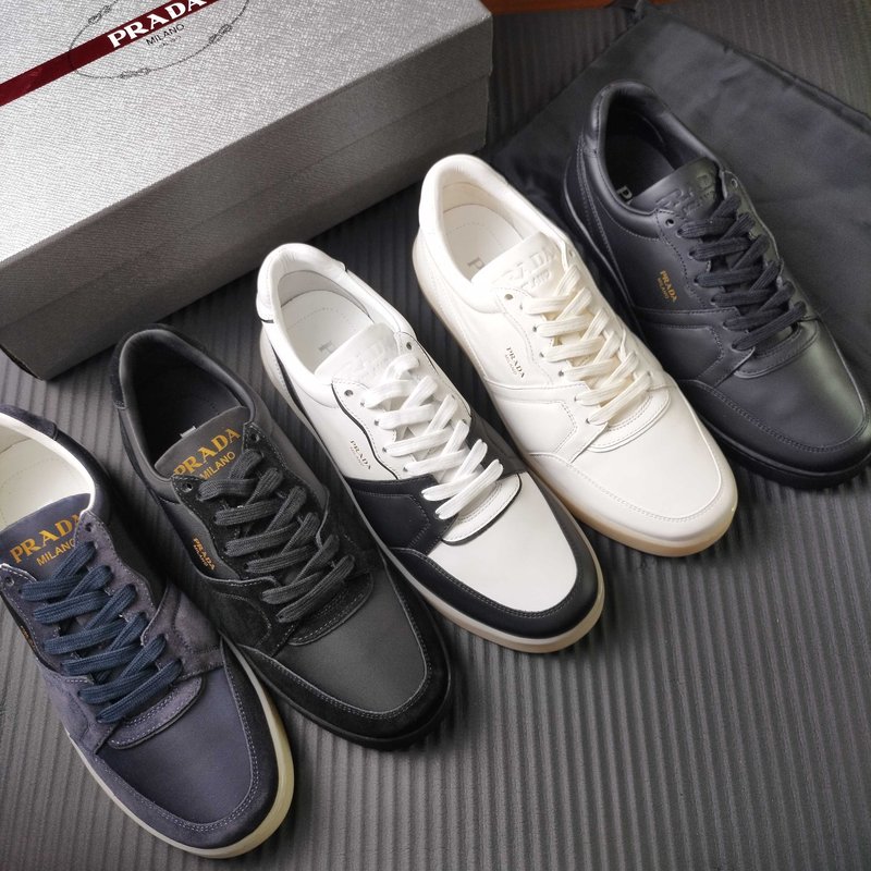 PRADA 신규 화이트 가죽 슈즈 001-227339