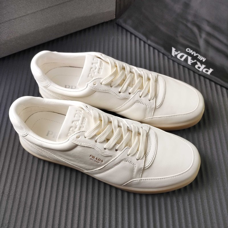 PRADA 신규 화이트 가죽 슈즈 001-227339
