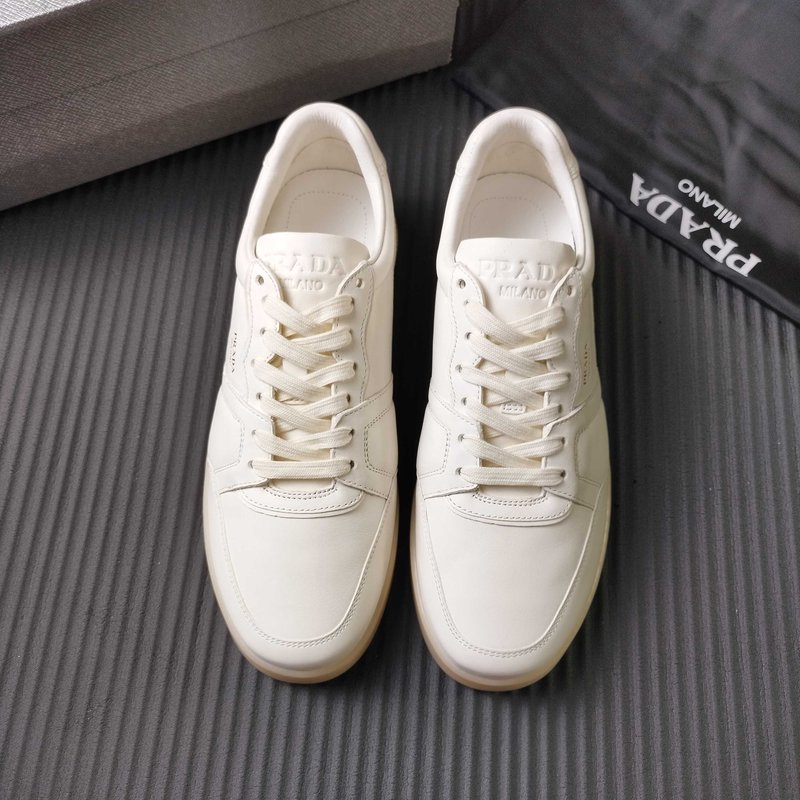 PRADA 신규 화이트 가죽 슈즈 001-227339