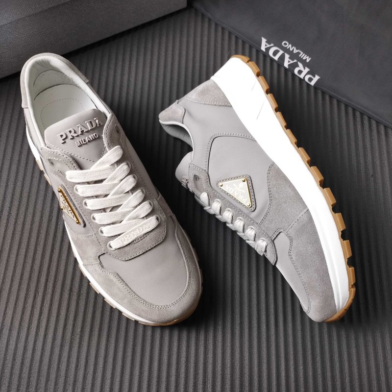 PRADA 그레이 패브릭 슈즈 001-227344