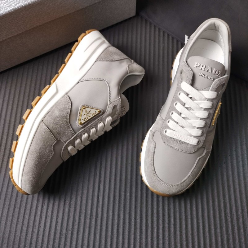 PRADA 그레이 패브릭 슈즈 001-227344