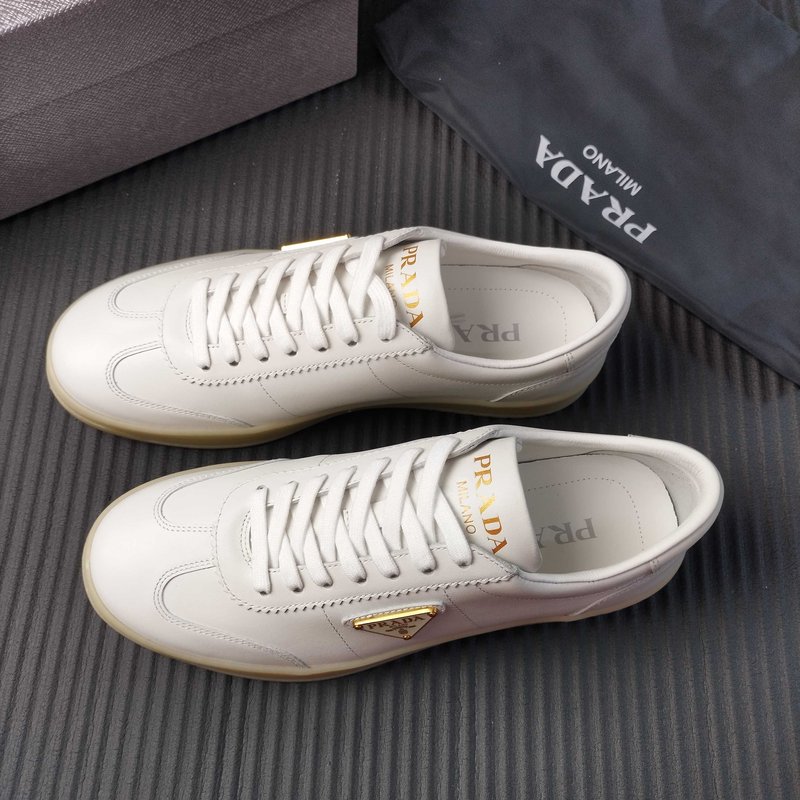 PRADA 브랜드 화이트 가죽 신발 001-227352