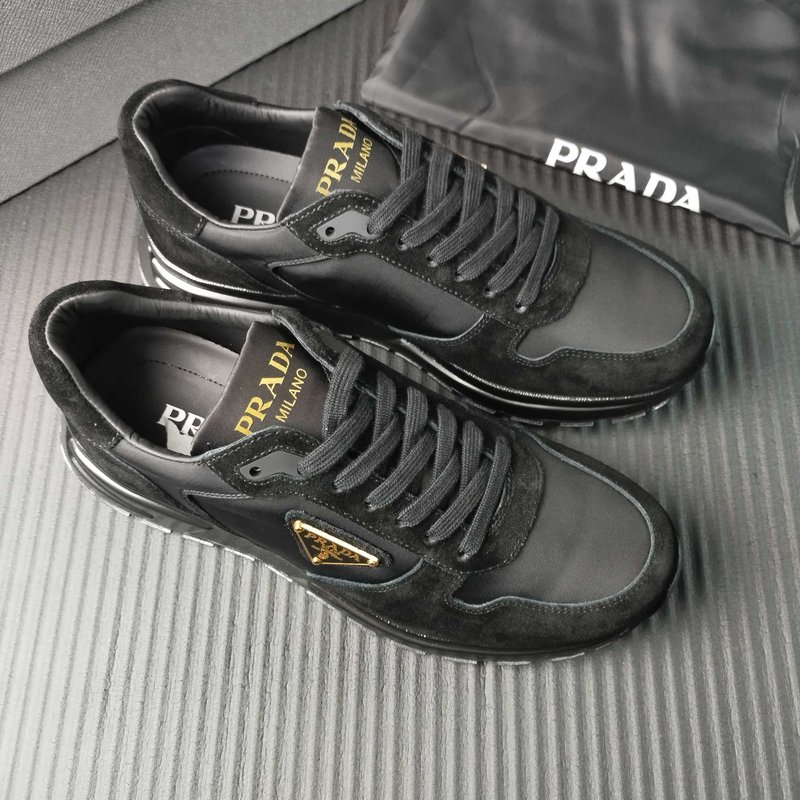 PRADA 프라다 블랙 패브릭 슈즈 001-227363