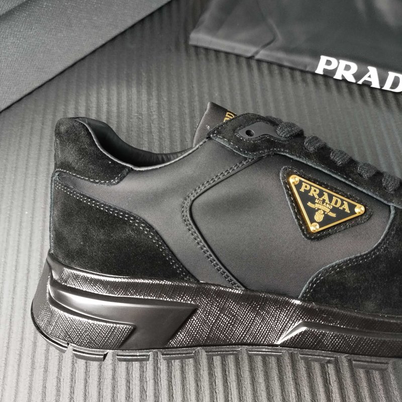 PRADA 프라다 블랙 패브릭 슈즈 001-227363