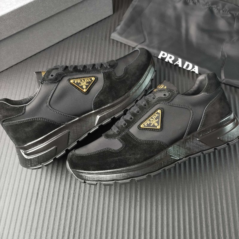 PRADA 프라다 블랙 패브릭 슈즈 001-227363