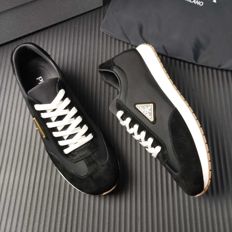 PRADA 블랙 패브릭 캐주얼슈즈 001-227373