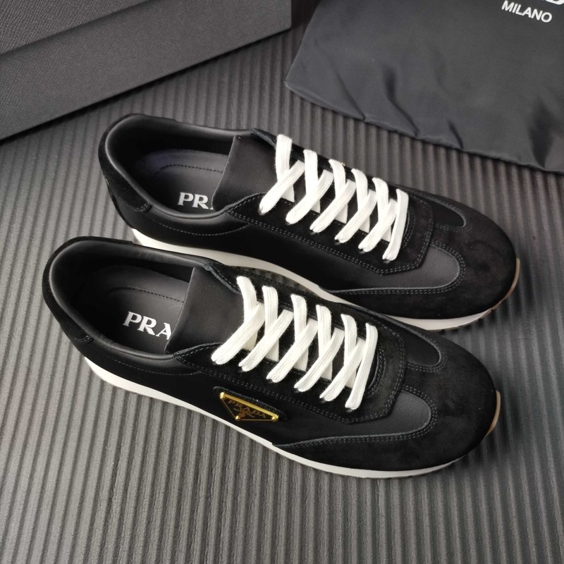 PRADA 블랙 패브릭 캐주얼슈즈 001-227373