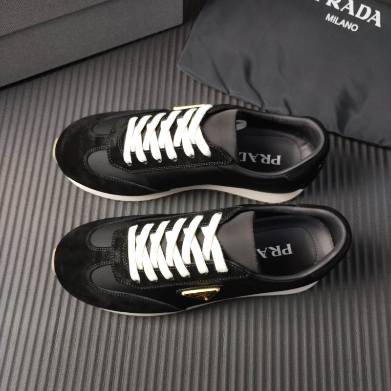PRADA 블랙 패브릭 캐주얼슈즈 001-227373