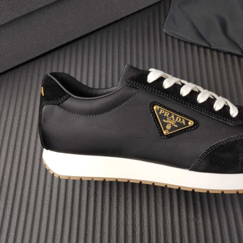 PRADA 블랙 패브릭 캐주얼슈즈 001-227373