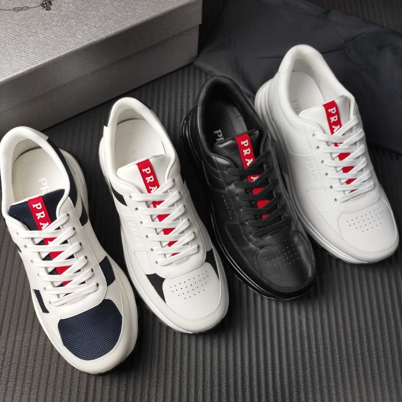 PRADA 블랙 가죽 신발 001-227386