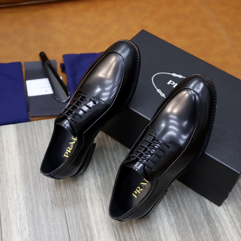 PRADA 신규 남성 비즈니스 가죽 구두 001-227464