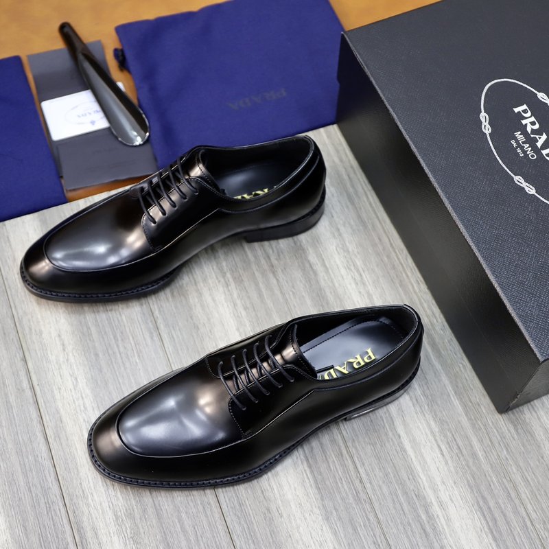 PRADA 신규 남성 비즈니스 가죽 구두 001-227464
