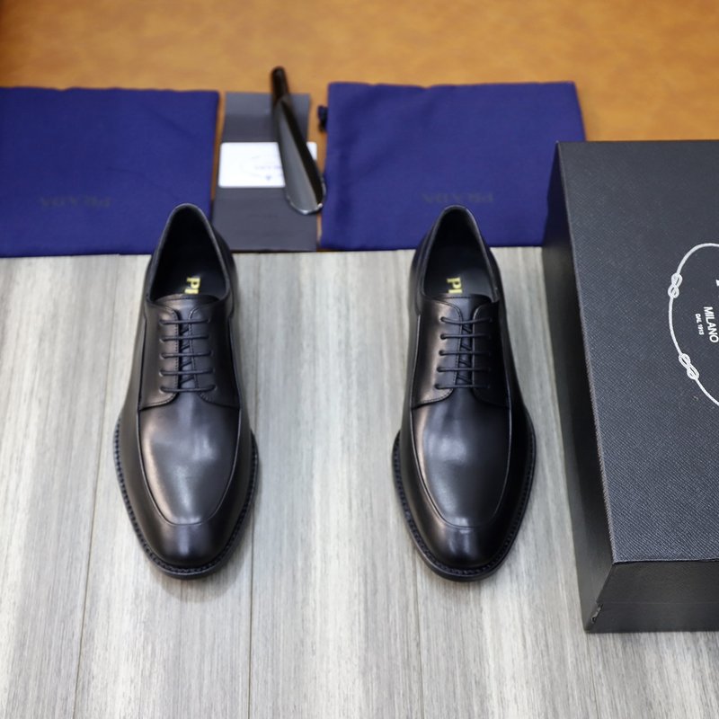 PRADA 신규 남성 비즈니스 가죽 구두 001-227465