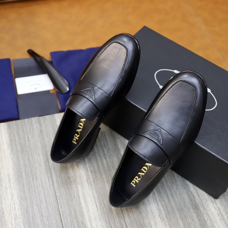 PRADA 신상 남성 비즈니스 가죽 구두 001-227474