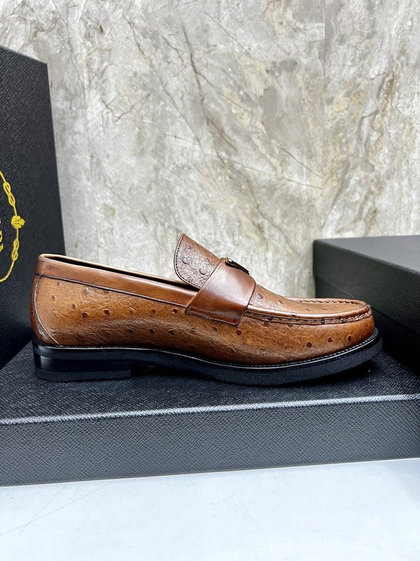 PRADA 남성 수입 개변주 송아지 가죽 구두 001-227480
