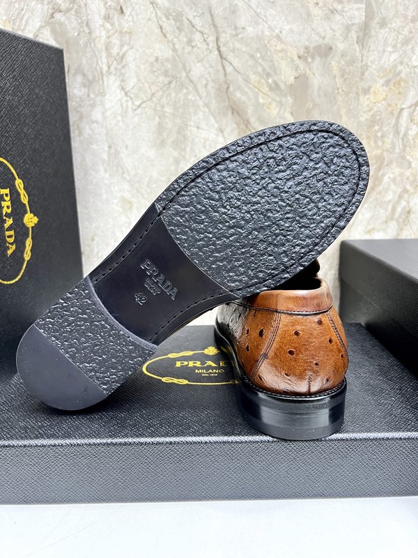 PRADA 남성 수입 개변주 송아지 가죽 구두 001-227480