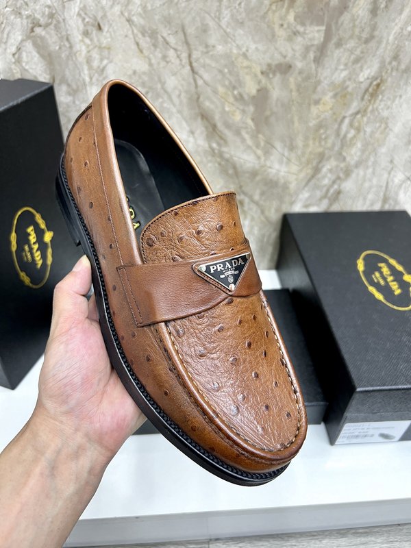 PRADA 남성 수입 개변주 송아지 가죽 구두 001-227480