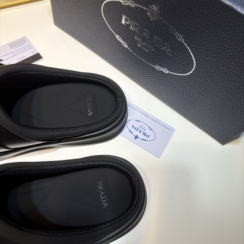 PRADA 신규 블랙 폼 라인지대 운동화 001-227506