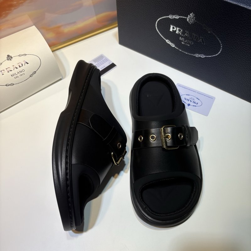 PRADA 신규 블랙 폼 라인지대 운동화 001-227506
