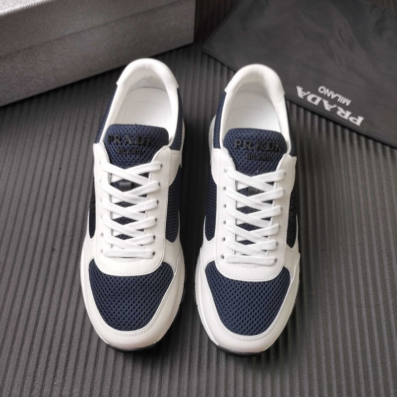 PRADA 컬러 블록 캐주얼 스니커즈 001-227537